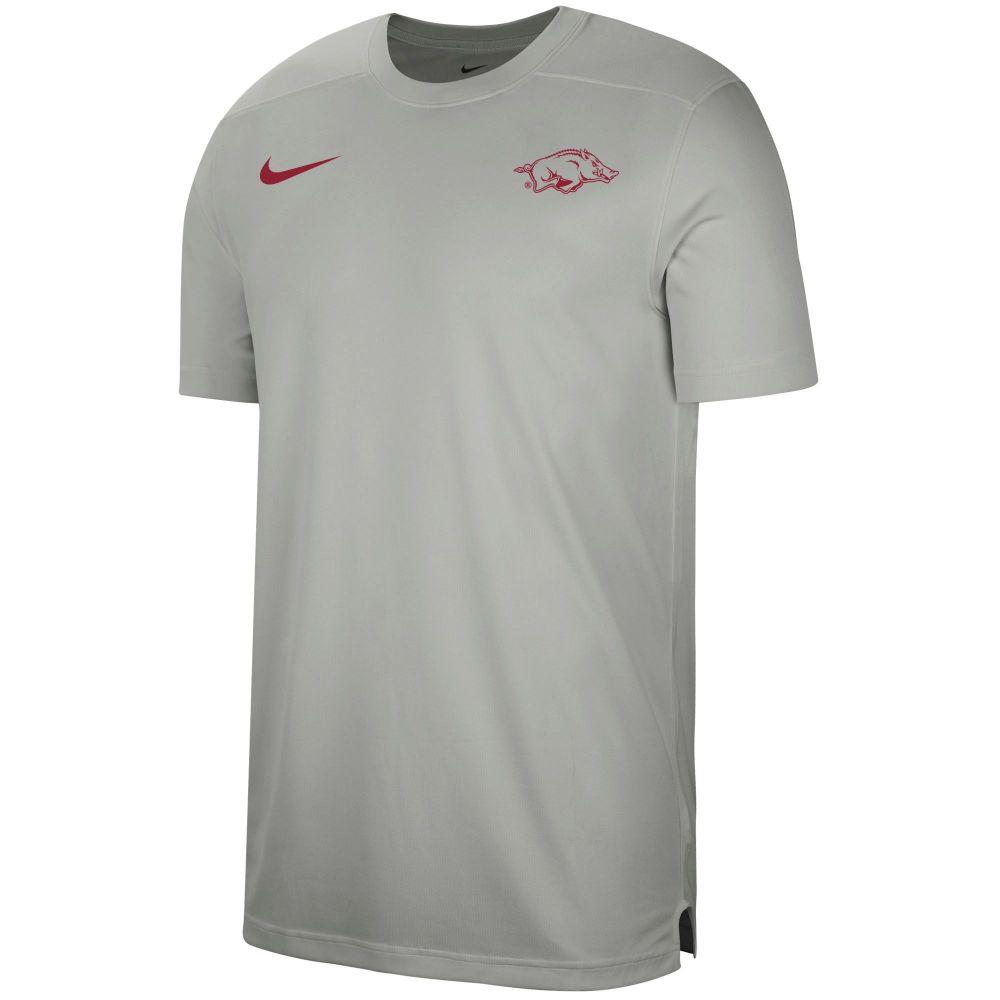 Razorbacks Arkansas Nike Youth Dri Fit Uv Coaches Top Alumni Hall