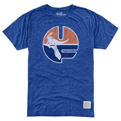 Florida Vault Circle UF Mock Twist Tee ROYAL