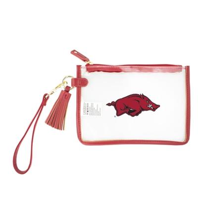 Arkansas Wristlet Clear Bag