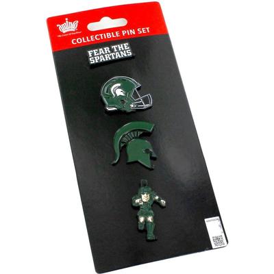 Michigan State Lapel Pin Set 4-Pack