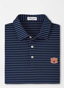  Auburn Peter Millar Crafty Stripe Performance Polo