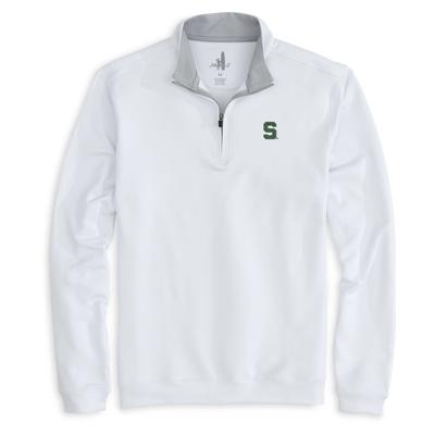 Michigan State Johnnie-O Diaz 1/4 Zip Pullover WHITE