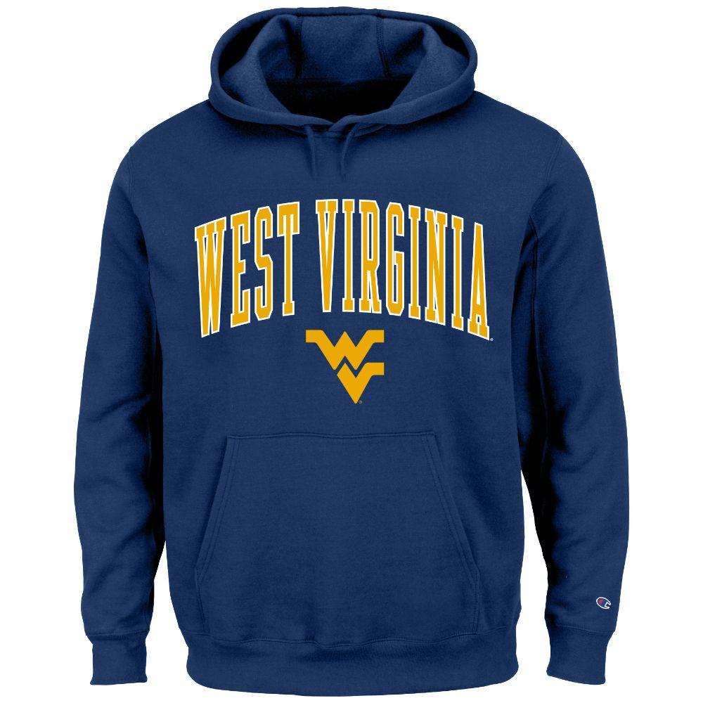 WVU | West Virginia Arch Over Logo Hoodie | Alumni Hall