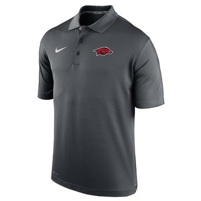 Arkansas Nike Varsity Polo ANTHRACITE