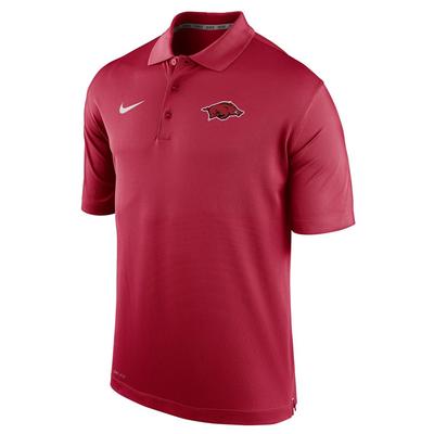 Arkansas Nike Varsity Polo CRIMSON