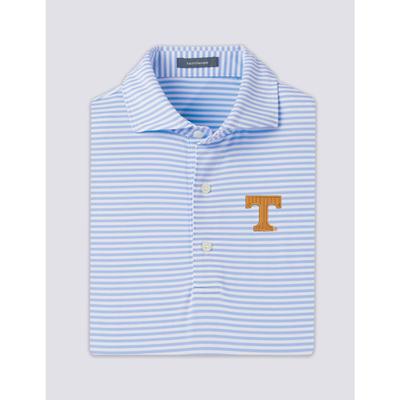 Tennessee Turtleson Cooper Stripe Performance Polo LUXE_BLUE