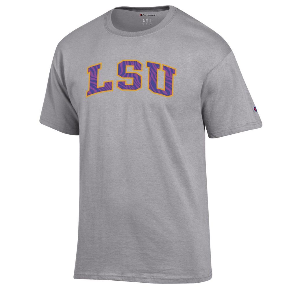 LSU | LSU Champion Tiger Stripe Arch Tee | Alumni Hall