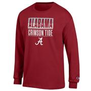  Alabama Champion Split Stack Long Sleeve Tee