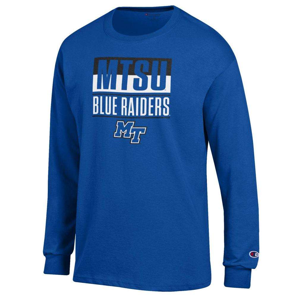 Men's Royal MTSU Blue Raiders Long Sleeve T-Shirt