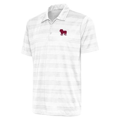 Mississippi State Antigua Compass Bulldog Polo WHITE