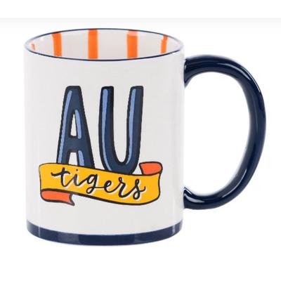 Alumni Hall Aub, Auburn Yeti Powder Coated Navy 20oz Tumbler, Alumni Hall