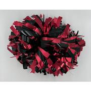  Red And Black Go Team Spirit Extra Large Pom