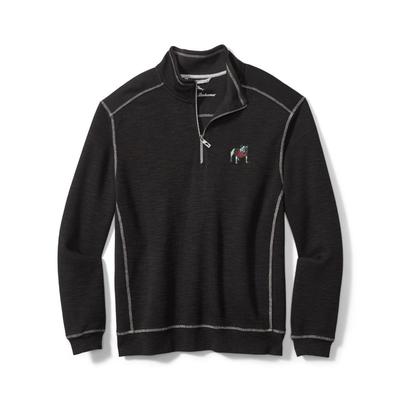 Georgia Tommy Bahama Tobago Bay Half Zip BLACK