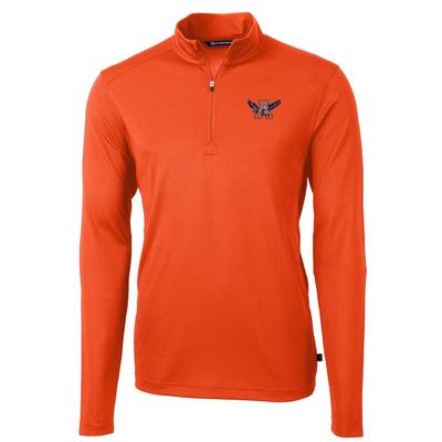 Auburn Vault Cutter & Buck Ecopique Virtue Half Zip ORANGE