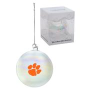  Clemson Hand Blown Glass Ball Ornament