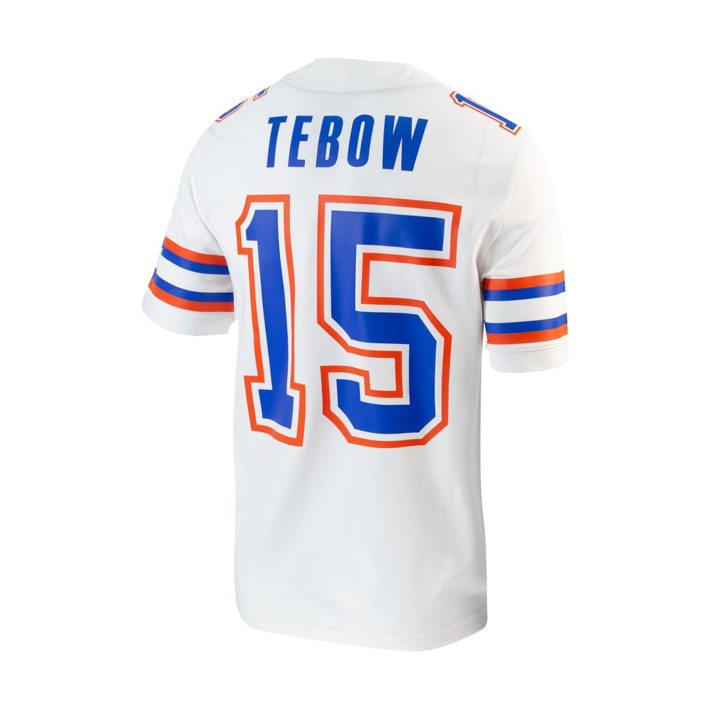 Jordan Youth Florida Gators Tim Tebow #15 White ‘Ring Of Honor' Replica  Football Jersey