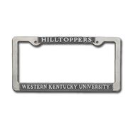  Western Kentucky Pewter License Plate Frame