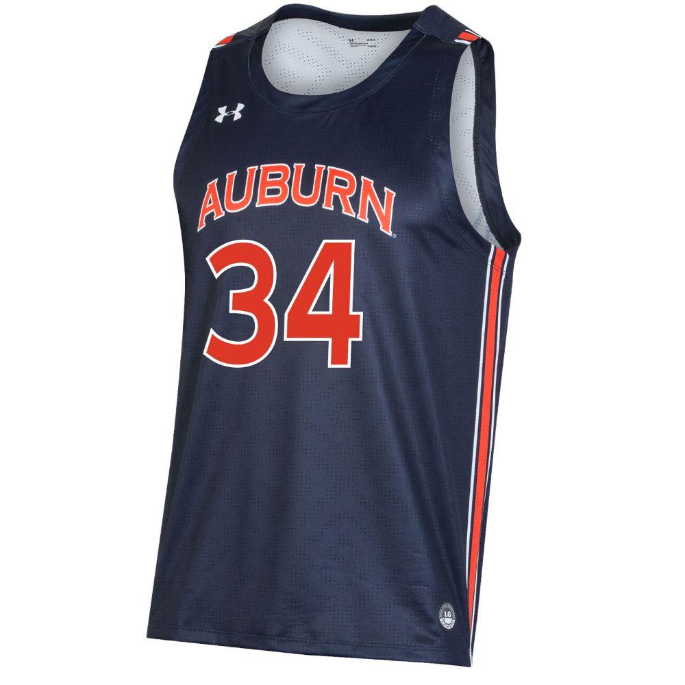 AUB, Auburn Under Armour YOUTH #34 Basketball Replica Jersey