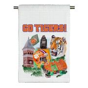  Clemson Watercolor Tea Towel