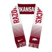  Arkansas Nike Local Verbiage Knit Fringe Scarf