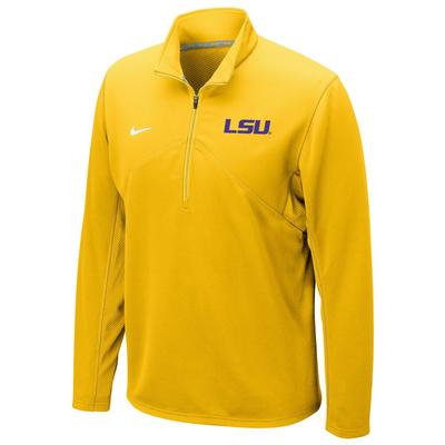 LSU Nike Training 1/4 Zip GOLD