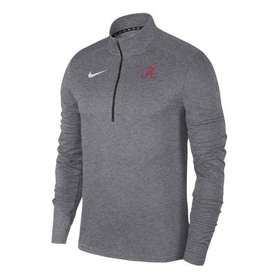 Alabama Nike Pacer 1/4 Zip CARBON_HTHR