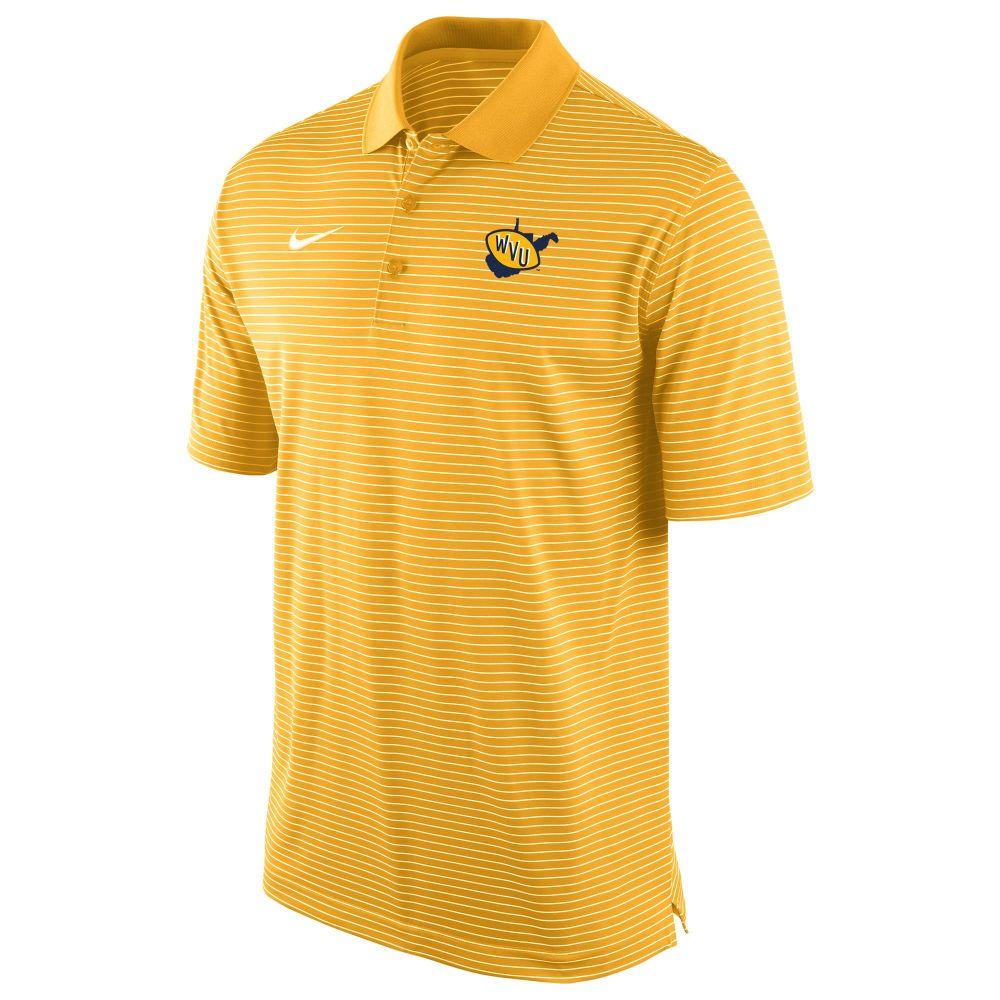 WVU | West Virginia Vault Nike Stadium Stripe Polo | Alumni Hall