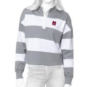  Mississippi State Antigua Women's Radical Rugby Stripe Long Sleeve Top