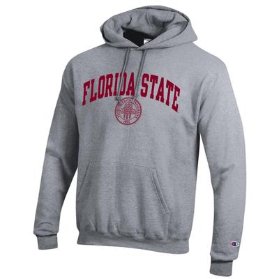 Florida State Champion College Seal Hoody HTHR_GREY