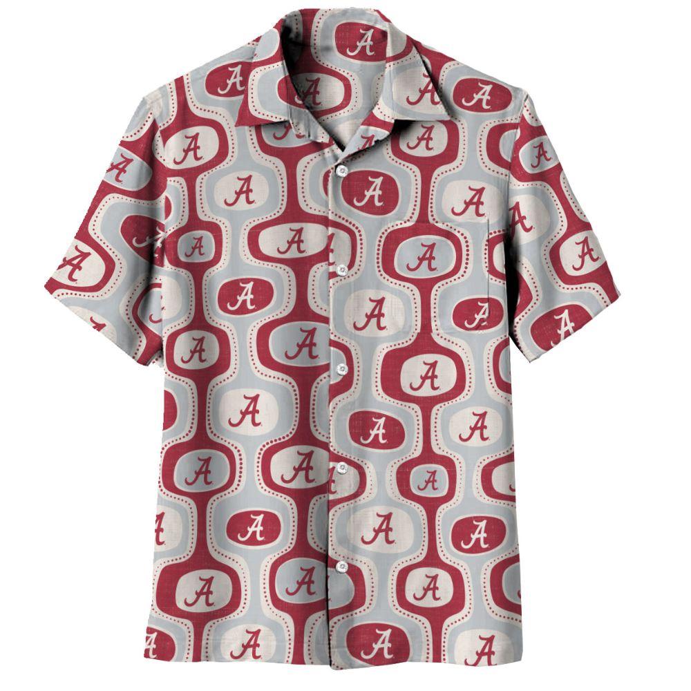 Bama | Alabama Wes and Willy Men's Cabana Boy Button Up Shirt | Alumni Hall