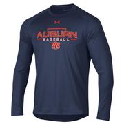  Auburn Under Armour Baseball Plate Long Sleeve Tech Tee