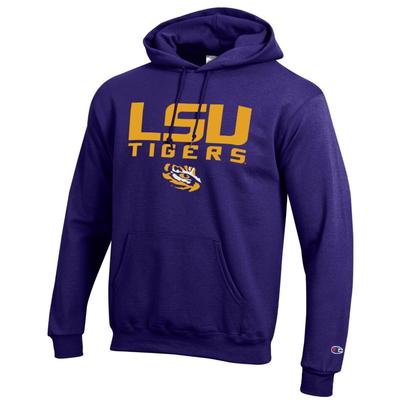 LSU Champion Straight Stack Hoodie