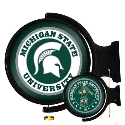 Michigan State Double Sided Rotating Lighted Wall Sign