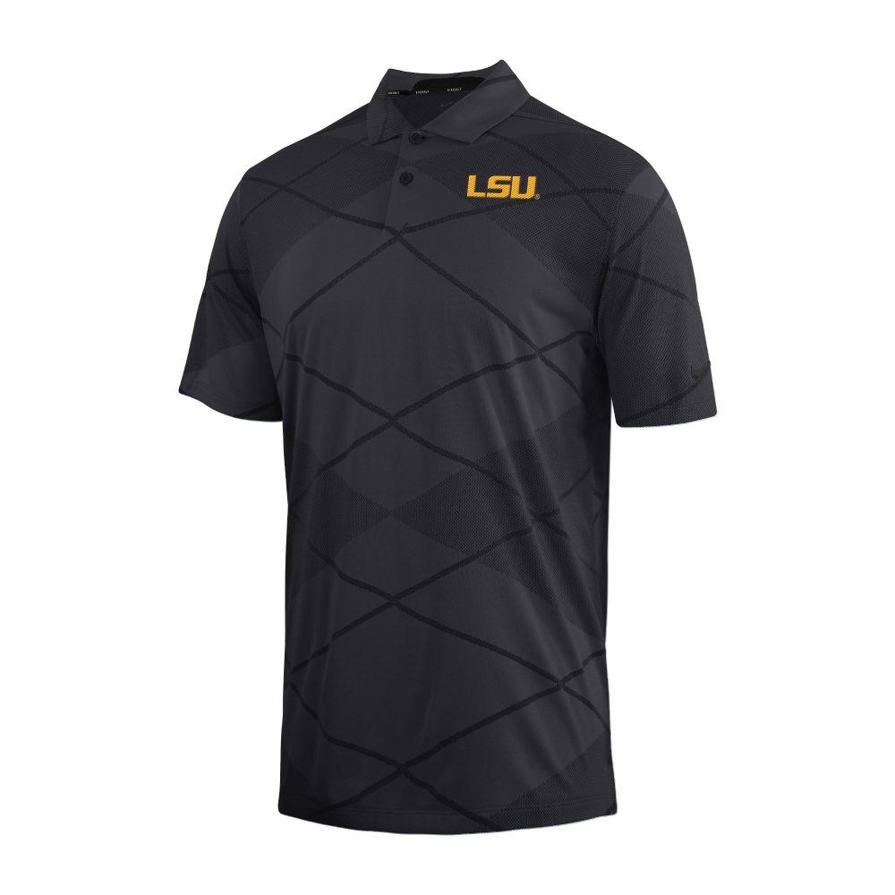 LSU LSU Nike Golf Vapor Jacquard Polo Alumni Hall