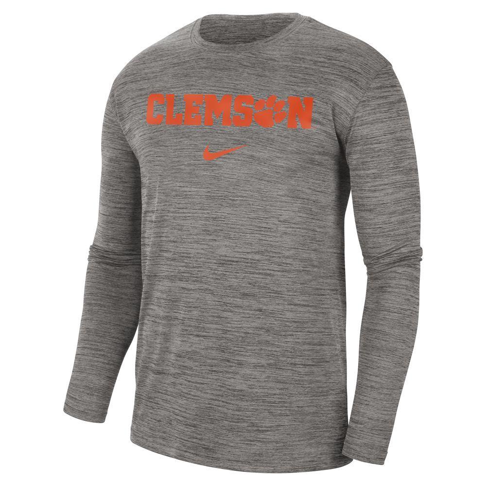 Clemson | Clemson Nike Team Issue Velocity Long Sleeve Tee | Alumni Hall