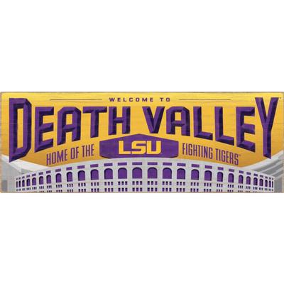 LSU 25 x 9 Tradition Wood Sign