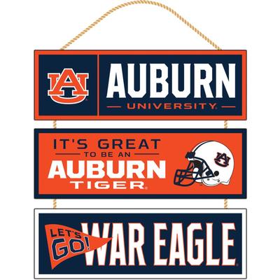 Auburn 13 x 14 Linked Wood Sign