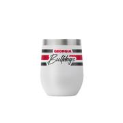  Georgia Gametime Sidekicks 12oz Script Stripe Stemless Tumbler