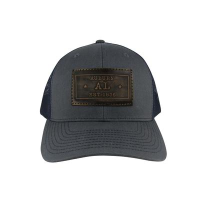 Auburn Zep-Pro Rectangle Leather Patch Trucker Hat