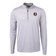  Florida State Cutter & Buck Eco Pique Micro Stripe 1/2 Zip