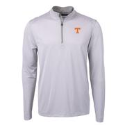  Tennessee Cutter & Buck Eco Pique Micro Stripe 1/2 Zip