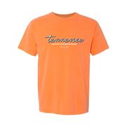  Tennessee Summit Script Over Mom Bar Comfort Colors Tee