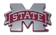  Mississippi State Color Chrome Auto Emblem