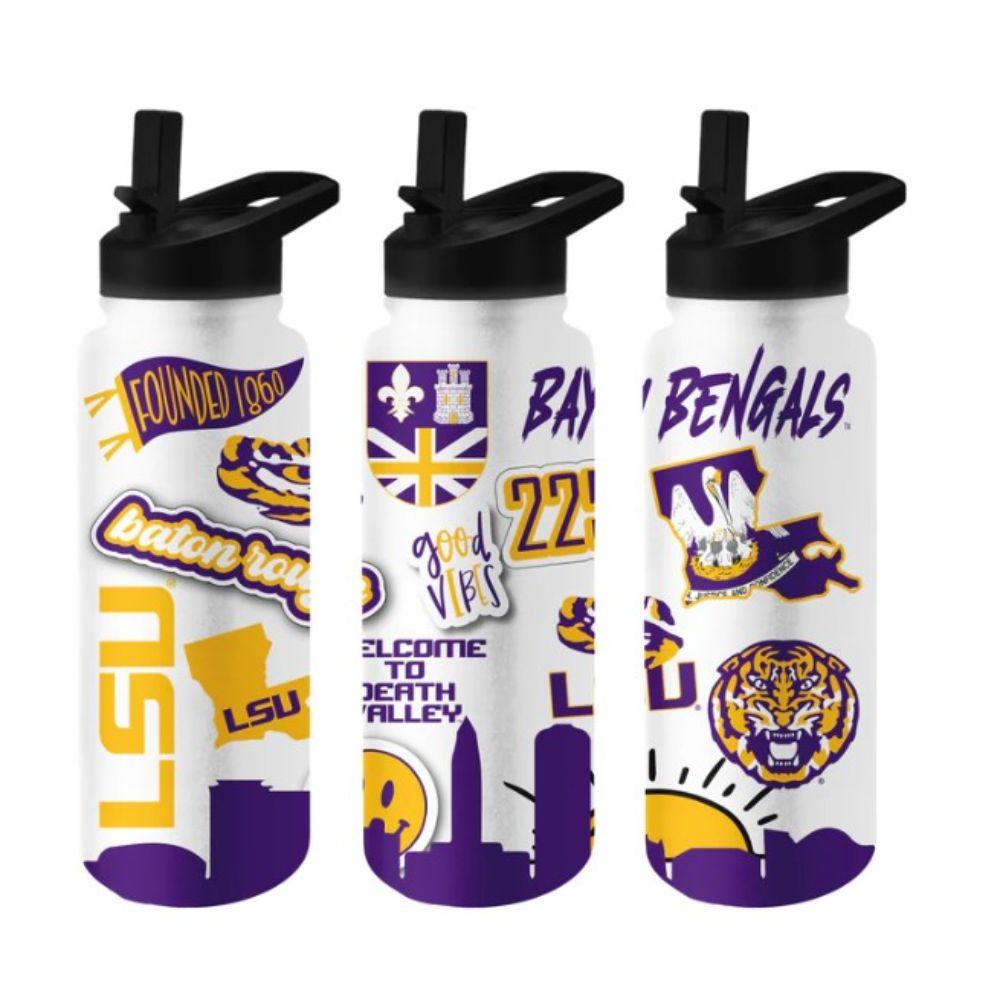 LSU | LSU 34 Oz Stickers Quencher Bottle | Alumni Hall