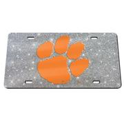  Clemson Glitter License Plate