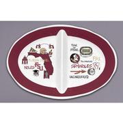  Florida State Magnolia Lane 2 Section Melamine Bowl