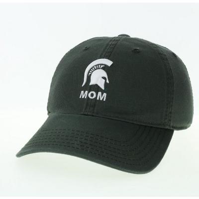 Michigan State Legacy Logo Over Mom Adjustable Hat