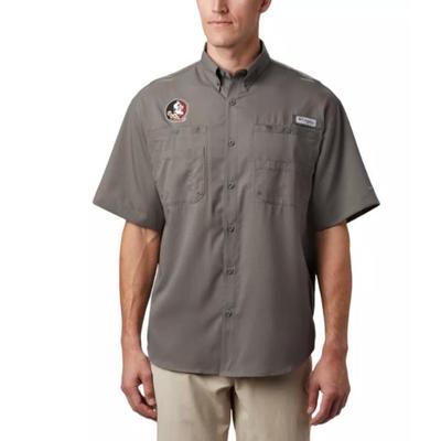 Florida State Columbia Tamiami II Woven Short-Sleeve CHARCOAL