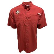  Florida State Columbia Tamiami Ii Woven Short- Sleeve