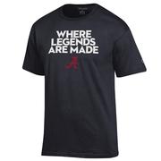  Alabama Champion Where Legends Are Made Tee